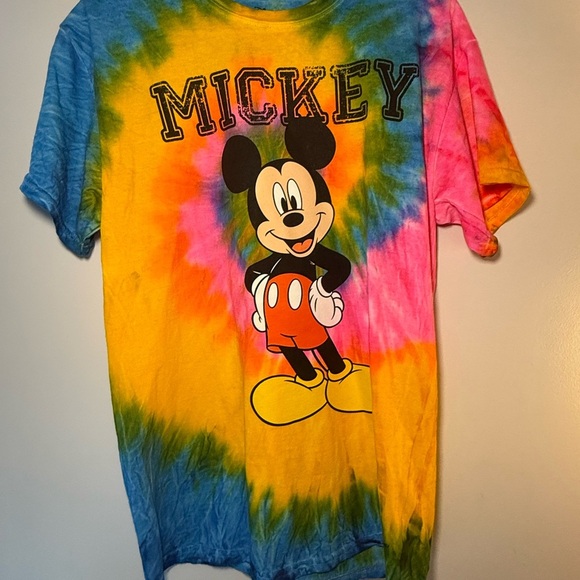 Disney Mickey Mouse Tie Dye Short Sleeve Tee - Picture 2 of 6
